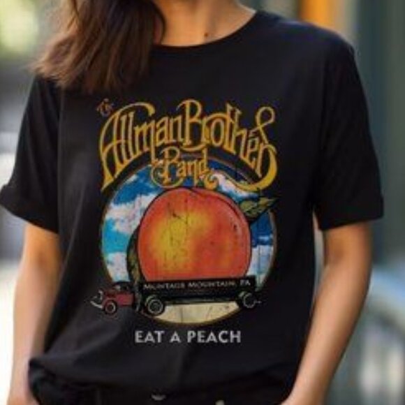 The Allman Brothers Band Eat A Peach T-Shirt, Rock Band Music Shirt - Picture 2 of 3